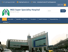 Tablet Screenshot of mgshospital.com